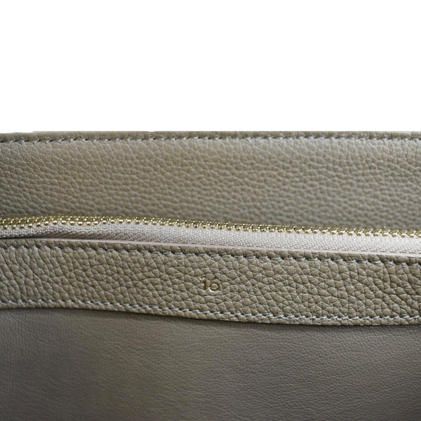 CELINE Medium 16 Leather Tote Shoulder Bag Beige