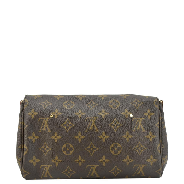 LOUIS VUITTON Favorite MM Monogram Canvas Shoulder Bag Brown