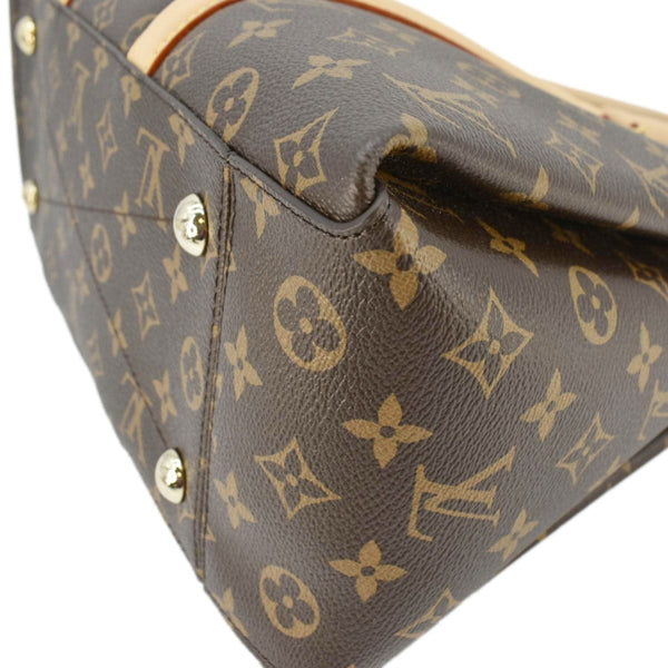 LOUIS VUITTON Soufflot MM Monogram Canvas Shoulder Bag Brown