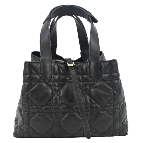 CHRISTIAN DIOR Medium Toujours Shoulder Bag Black Leather close view