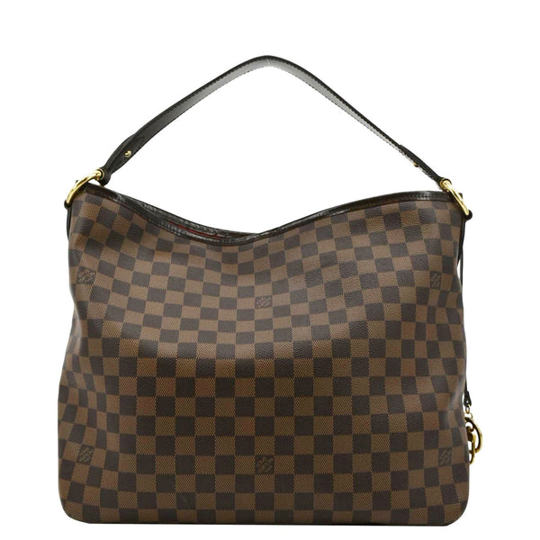 LOUIS VUITTON Delightful MM Damier Ebene Hobo Bag Brown