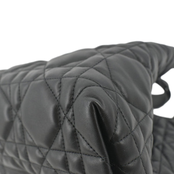 CHRISTIAN DIOR Medium Toujours Shoulder Bag Black Leather right coner view