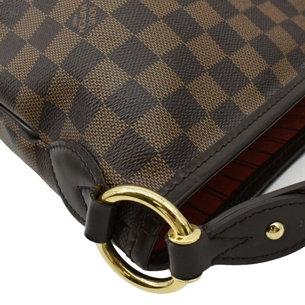 LOUIS VUITTON Delightful MM Damier Ebene Hobo Bag Brown