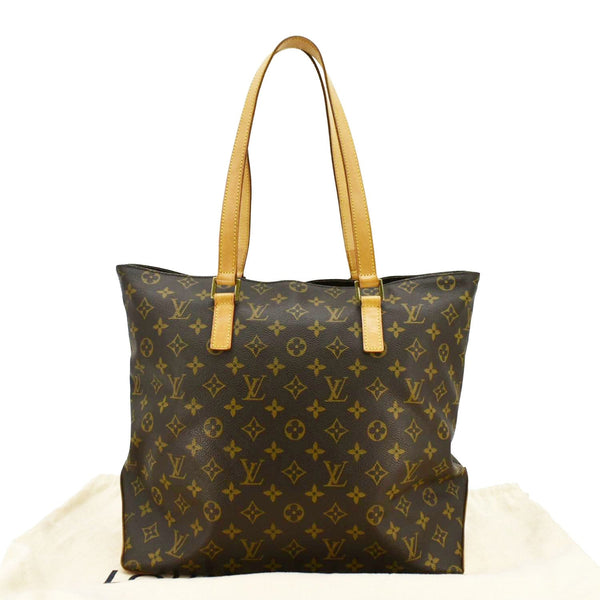 LOUIS VUITTON Cabas Piano Monogram Canvas Tote Bag Brown