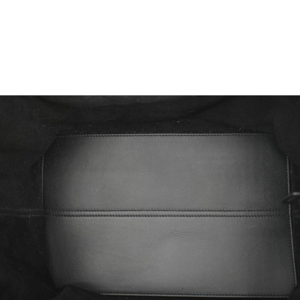 CHRISTIAN DIOR Medium Toujours Shoulder Bag Black Leather with in side view