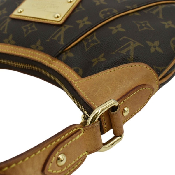 LOUIS VUITTON Thames PM Monogram Canvas Shoulder Bag Brown