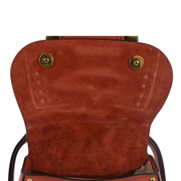 MIU MIU Madras Dahlia Leather Shoulder Bag Orange