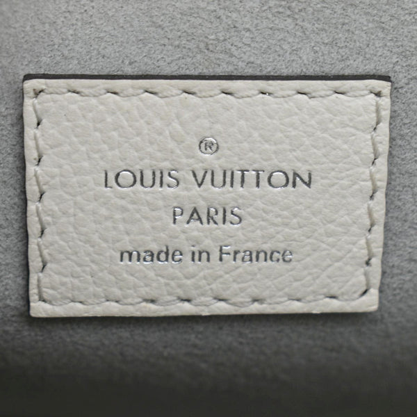 LOUIS VUITTON Mylockme Studded Leather Chain Shoulder Bag White