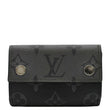 LOUIS VUITTON Discovery Monogram Eclipse Tri-Fold Wallet Grey