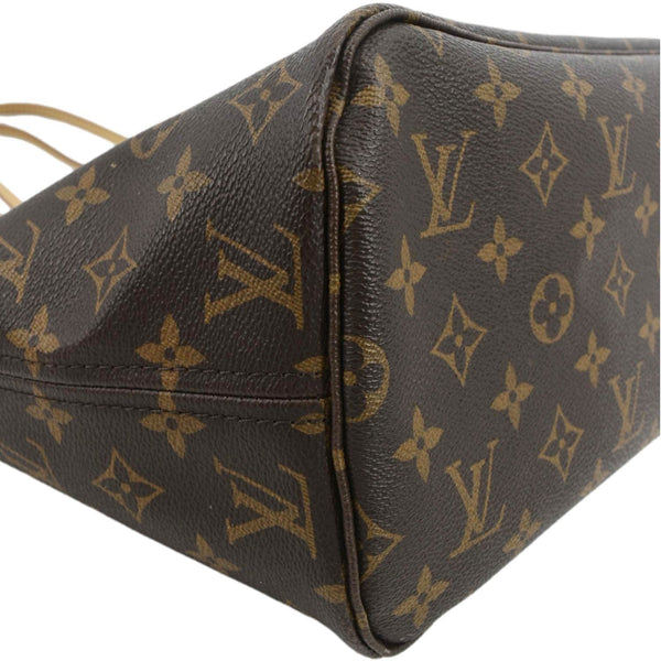LOUIS VUITTON Neverfull MM Monogram Canvas Tote Bag Brown