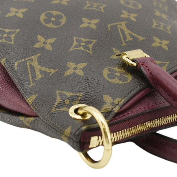LOUIS VUITTON Pallas BB Monogram Canvas Shoulder Bag Brown