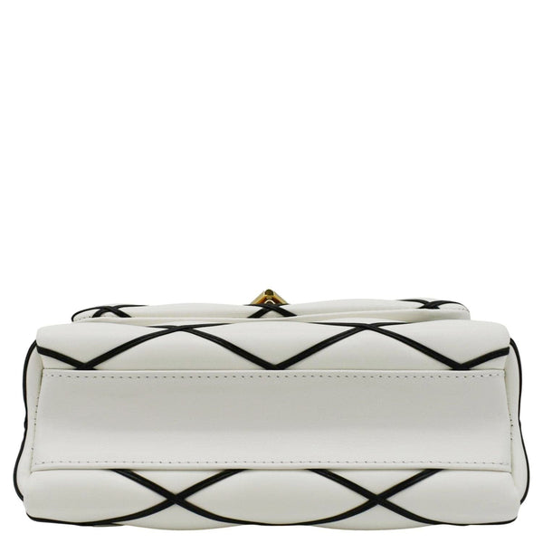 LOUIS VUITTON GO-14 MM Malletage Leather Shoulder Bag White