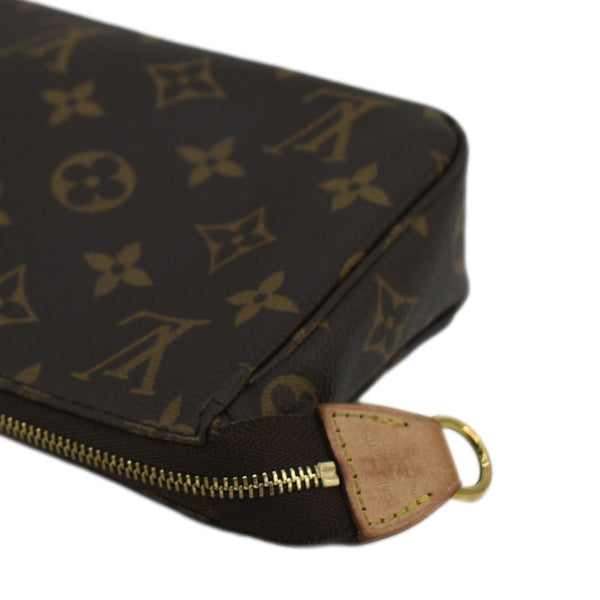 LOUIS VUITTON Pochette Monogram Canvas Pouch Brown