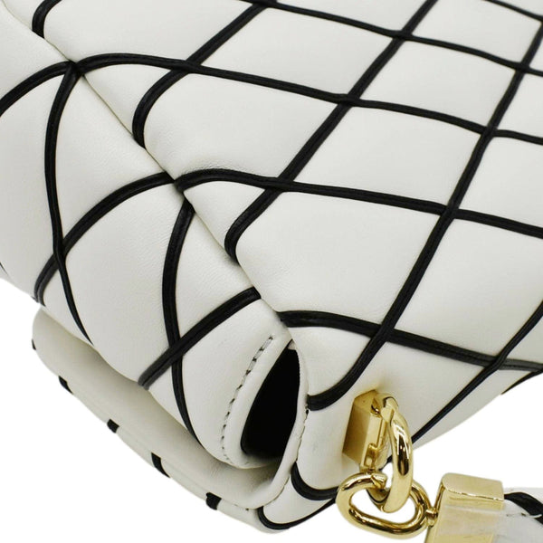 LOUIS VUITTON GO-14 MM Malletage Leather Shoulder Bag White