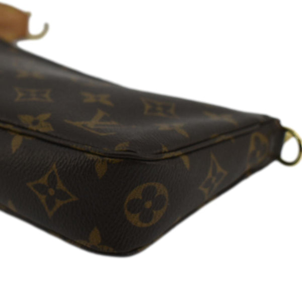 LOUIS VUITTON Pochette Monogram Canvas Pouch Brown