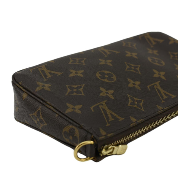 LOUIS VUITTON Pochette Monogram Canvas Pouch Brown