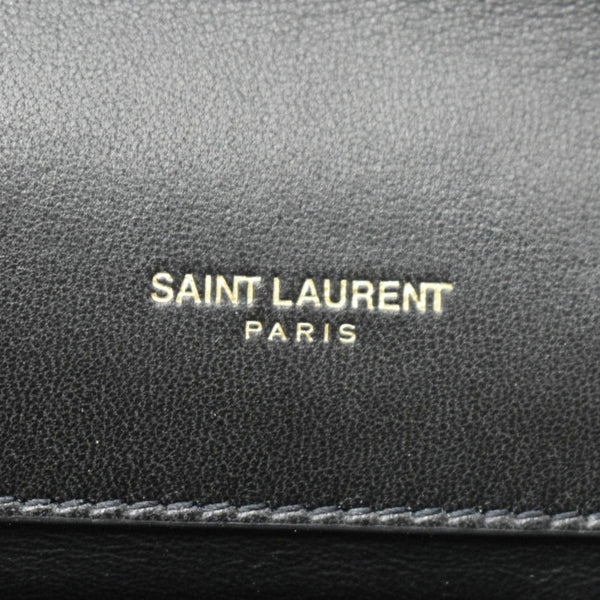 YVES SAINT LAURENT Gaby Small Envelope Quilted Leather Wallet Black