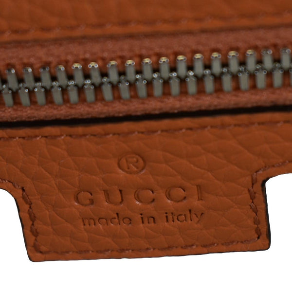 GUCCI Piuma Jumbo GG Leather Duffle Bag Orange 725129