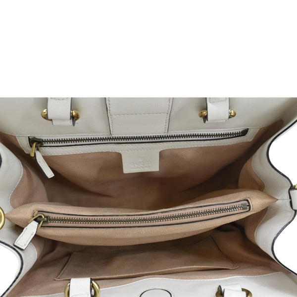 GUCCI GG Marmont Calfskin Matelasse Leather Shoulder Bag Off White 448054