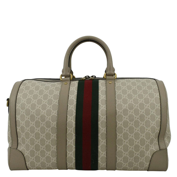 GUCCI Ophidia GG Supreme Canvas Duffle Bag Beige 681295