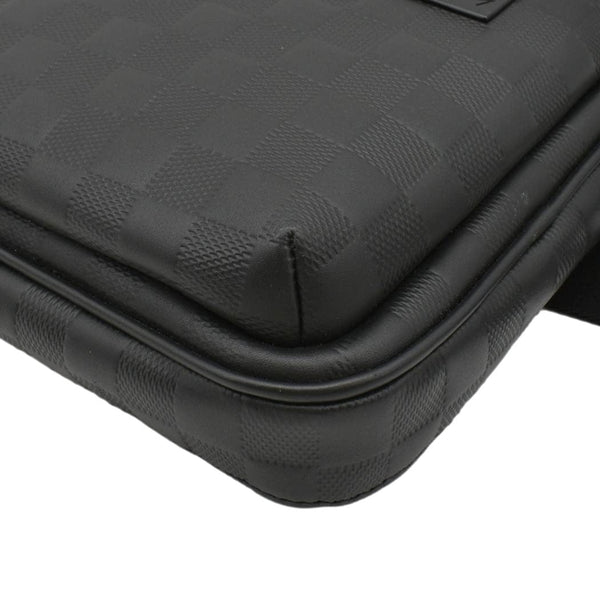 LOUIS VUITTON Avenue Sling Damier Infini Leather Backpack Bag Black