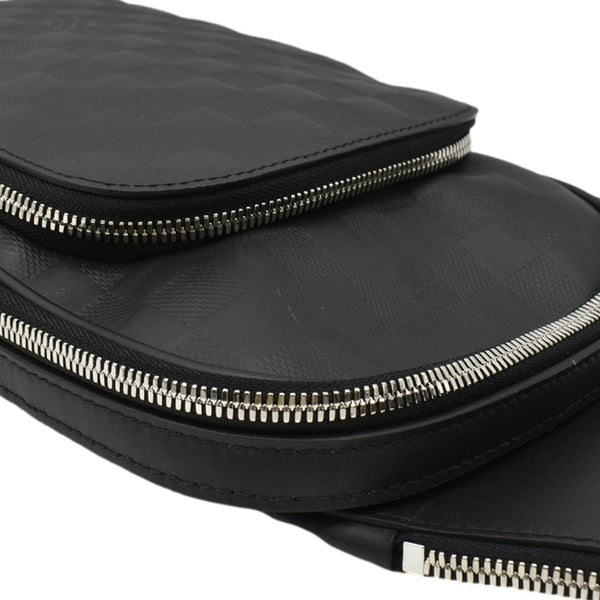 LOUIS VUITTON Avenue Sling Damier Infini Leather Backpack Bag Black