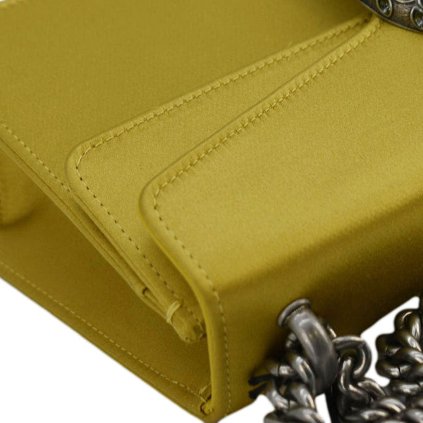 GUCCI Dionysus Small Satin Silk Crossbody Bag Gold 499623