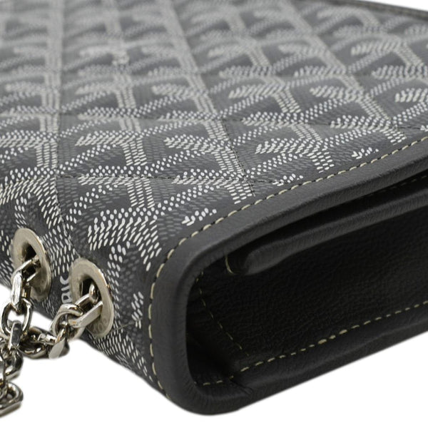 GOYARD Alexandre III Canvas Messenger Bag Black