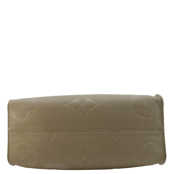 LOUIS VUITTON Onthego MM Monogram Empreinte Shoulder Bag Tourterelle