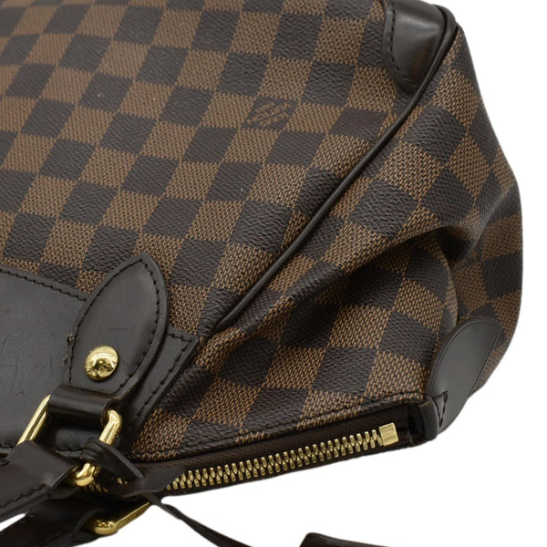 LOUIS VUITTON Verona PM Damier Ebene Satchel Bag Brown