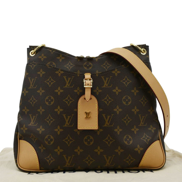LOUIS VUITTON Odeon NM MM Monogram Canvas Shoulder Bag Brown