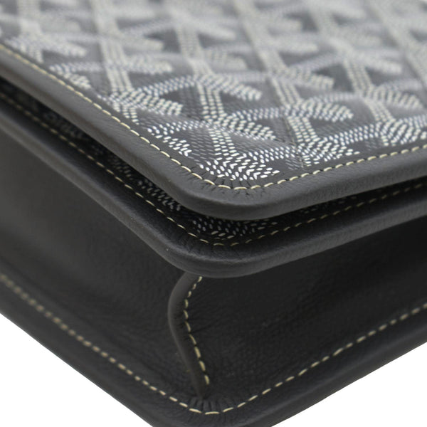 GOYARD Alexandre III Canvas Messenger Bag Black