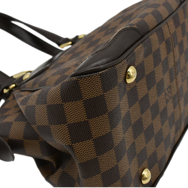 LOUIS VUITTON Verona PM Damier Ebene Satchel Bag Brown