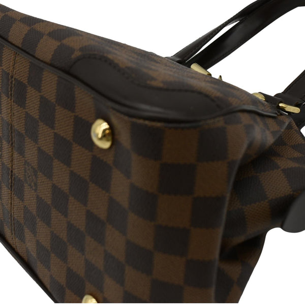LOUIS VUITTON Verona PM Damier Ebene Satchel Bag Brown