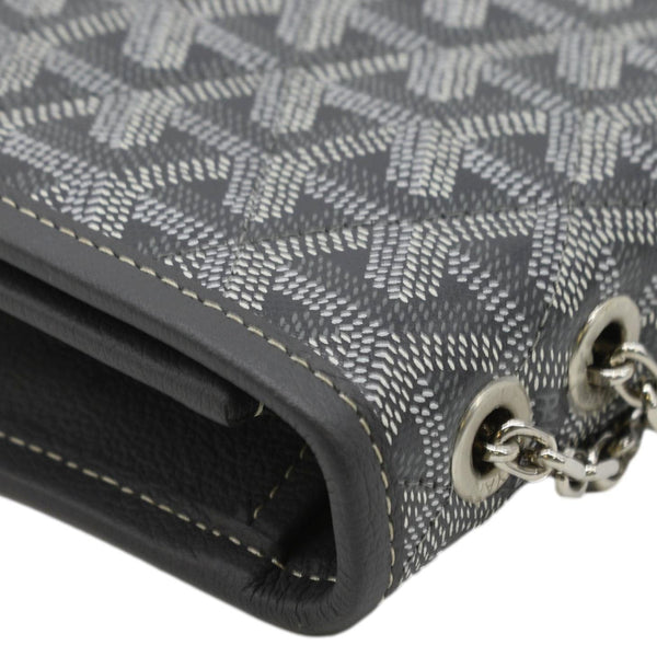 GOYARD Alexandre III Canvas Messenger Bag Black