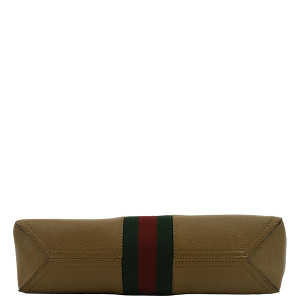 GUCCI Dahlia Leather Tote Bag Tan 652680