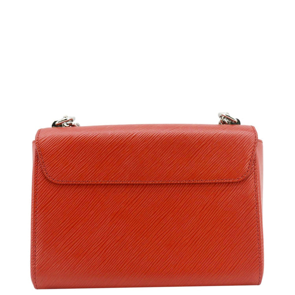 LOUIS VUITTON Twist MM Epi Leather Chain Shoulder Bag Coquelicot