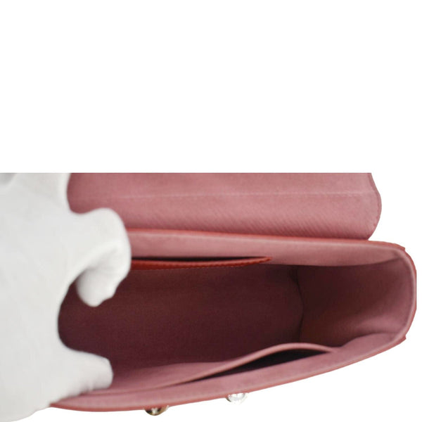 LOUIS VUITTON Twist MM Epi Leather Chain Shoulder Bag Coquelicot