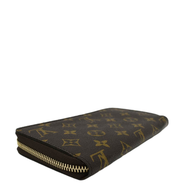 LOUIS VUITTON Monogram Canvas Zippy Wallet Brown