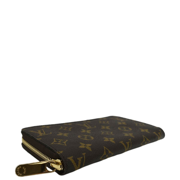 LOUIS VUITTON Monogram Canvas Zippy Wallet Brown