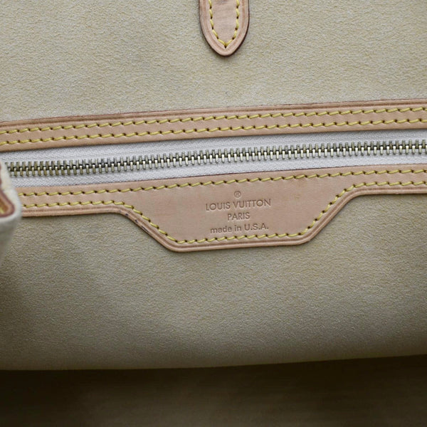 LOUIS VUITTON Hampstead MM Damier Azur Shoulder Bag White