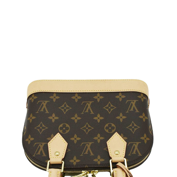 LOUIS VUITTON Alma BB Monogram Canvas Crossbody Bag Brown