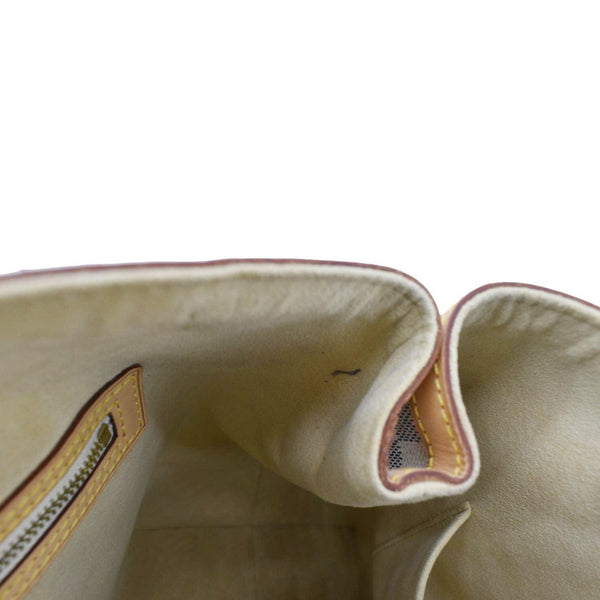 LOUIS VUITTON Hampstead MM Damier Azur Shoulder Bag White