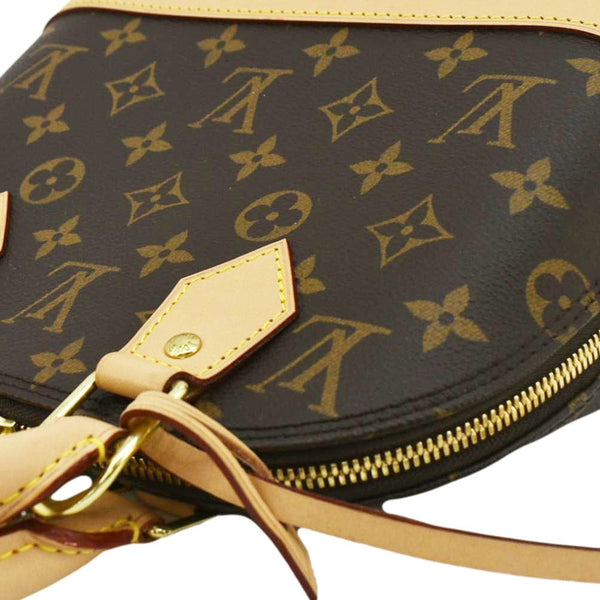 LOUIS VUITTON Alma BB Monogram Canvas Crossbody Bag Brown