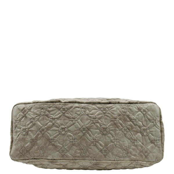 LOUIS VUITTON Olympe PM Monogram Leather Satchel Shoulder Bag Cream