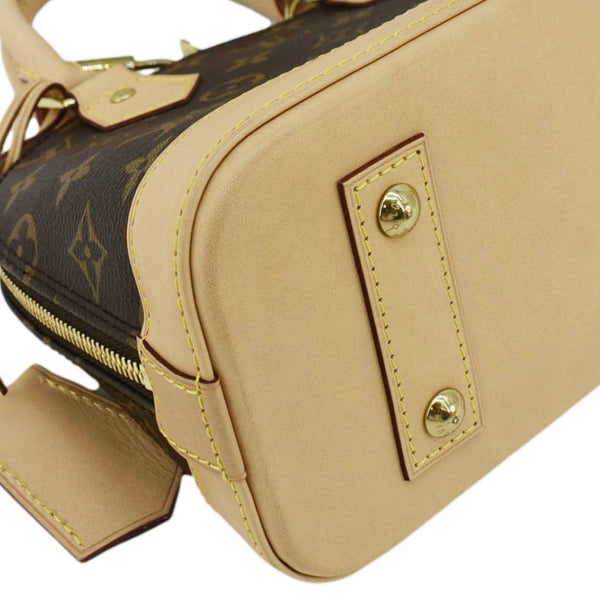 LOUIS VUITTON Alma BB Monogram Canvas Crossbody Bag Brown