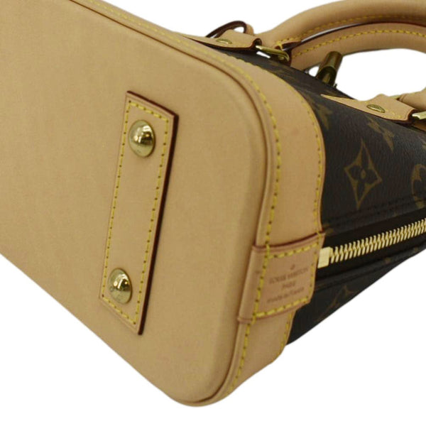 LOUIS VUITTON Alma BB Monogram Canvas Crossbody Bag Brown