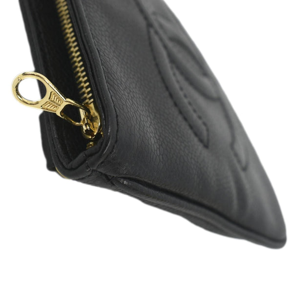 CHANEL Vintage Timeless Caviar Leather Belt Bag Black