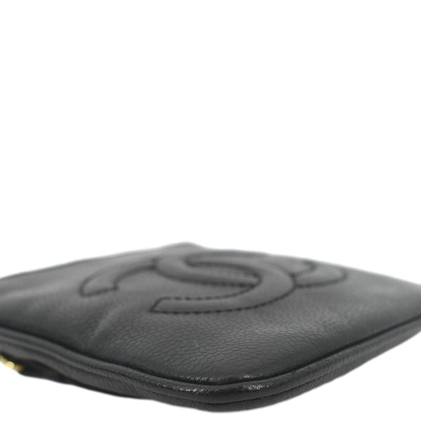 CHANEL Vintage Timeless Caviar Leather Belt Bag Black