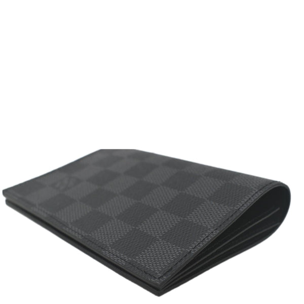 LOUIS VUITTON James Damier Graphite Canvas Wallet Black